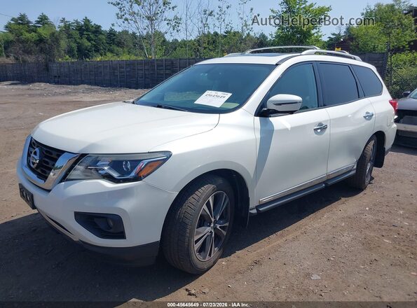 5N1DR2MM9HC626104 2017 NISSAN PATHFINDER White წინა მარცხენა ხედი სამი მეოთხედიდან