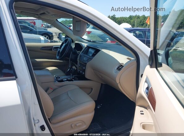 5N1DR2MM9HC626104 2017 NISSAN PATHFINDER White წინა სალონის ხედი