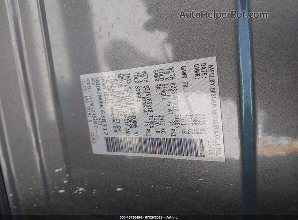 5N1DR2MM9HC638317 2017 NISSAN PATHFINDER Gray Widok komory silnika