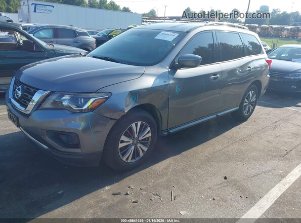 5N1DR2MM9HC694760 2017 NISSAN PATHFINDER Gray წინა მარცხენა ხედი სამი მეოთხედიდან