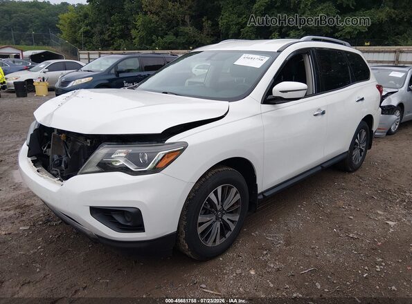 5N1DR2MMXHC671567 2017 NISSAN PATHFINDER White Vista tres cuartos delantera izquierda