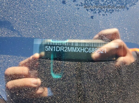 5N1DR2MMXHC689521 2017 NISSAN PATHFINDER Black VIN կոդի պիտակի տեսք