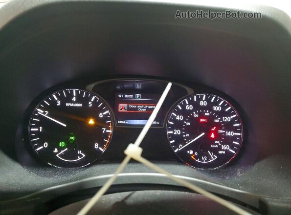 5N1DR2MMXHC905626 2017 NISSAN PATHFINDER Black Instrument cluster view