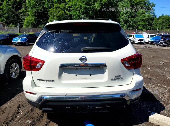 5N1DR2MMXJC639806 2018 NISSAN PATHFINDER White Вид ззаду