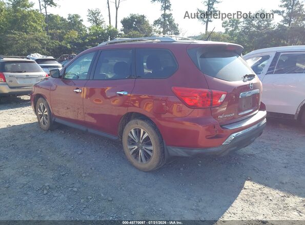 5N1DR2MN0HC640093 2017 NISSAN PATHFINDER Red Tył lewy