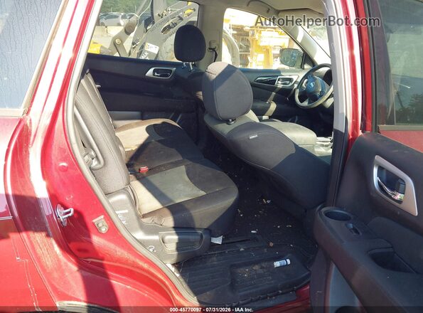 5N1DR2MN0HC640093 2017 NISSAN PATHFINDER Red Widok naklejki z numerem VIN