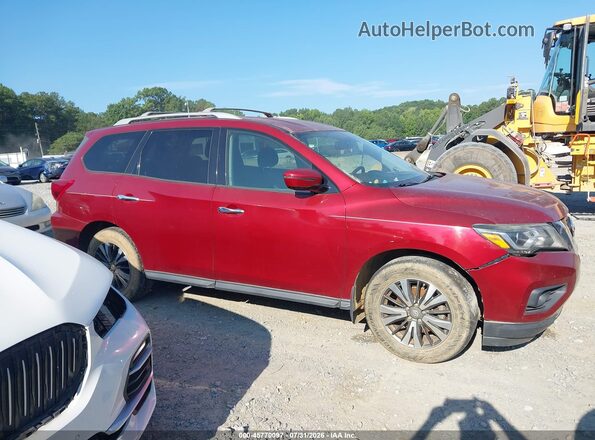 5N1DR2MN0HC640093 2017 NISSAN PATHFINDER Red Widok wnętrza z tyłu