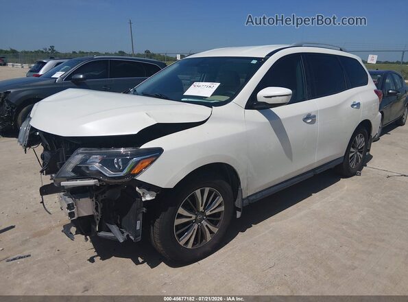 5N1DR2MN0HC646590 2017 NISSAN PATHFINDER White Vista tres cuartos delantera izquierda