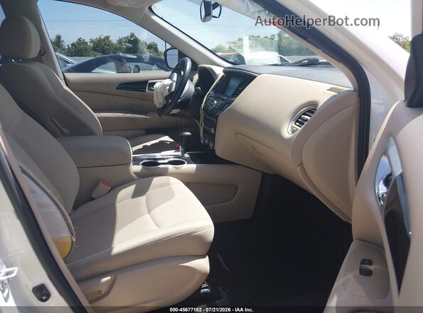 5N1DR2MN0HC646590 2017 NISSAN PATHFINDER White Vista interior delantera