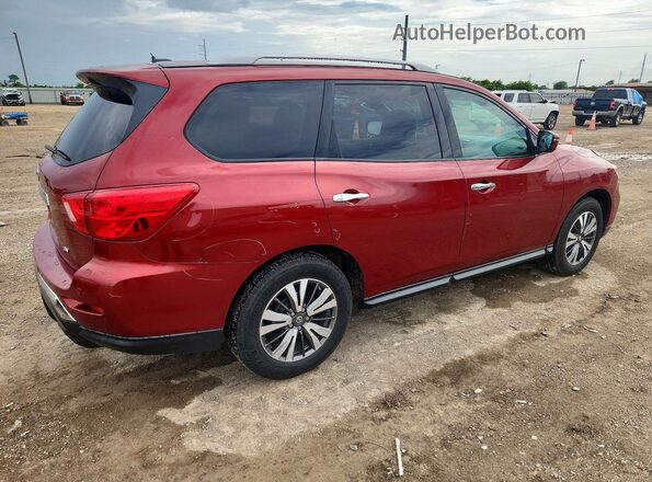 5N1DR2MN0HC651157 2017 NISSAN PATHFINDER Burgundy Trasero derecho