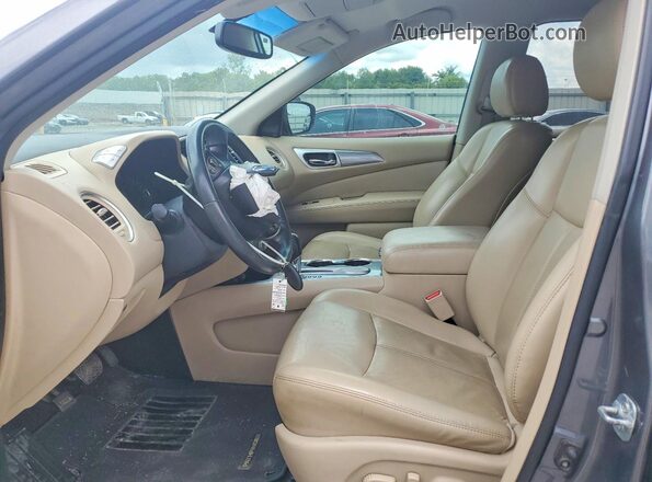 5N1DR2MN1HC627353 2017 NISSAN PATHFINDER Charcoal Widok wnętrza z przodu