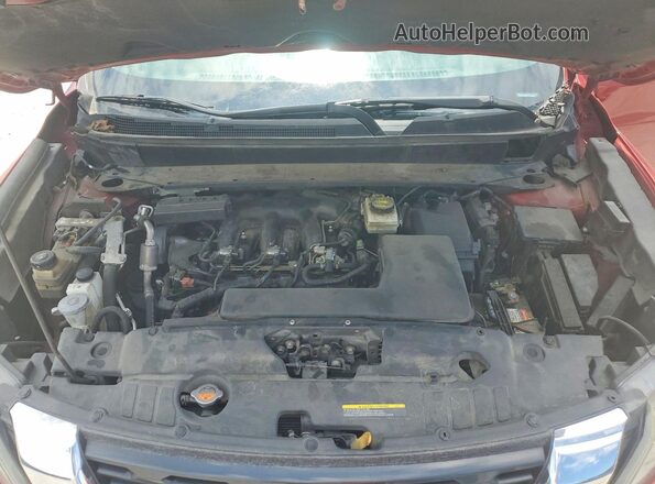 5N1DR2MN1HC672583 2017 NISSAN PATHFINDER Red Engine compartment view