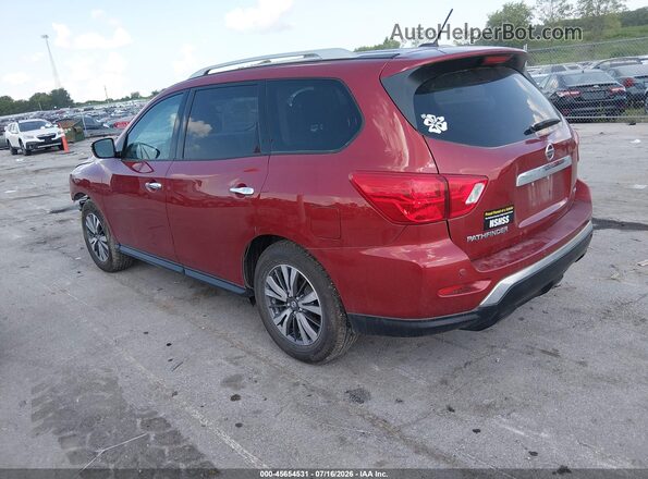 5N1DR2MN1HC677735 2017 NISSAN PATHFINDER Красный Задняя левая четверть