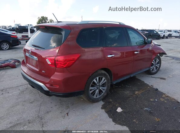 5N1DR2MN1HC677735 2017 NISSAN PATHFINDER Красный Задняя правая четверть