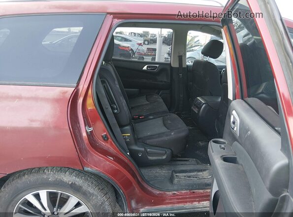 5N1DR2MN1HC677735 2017 NISSAN PATHFINDER Красный Вид наклейки с VIN-кодом