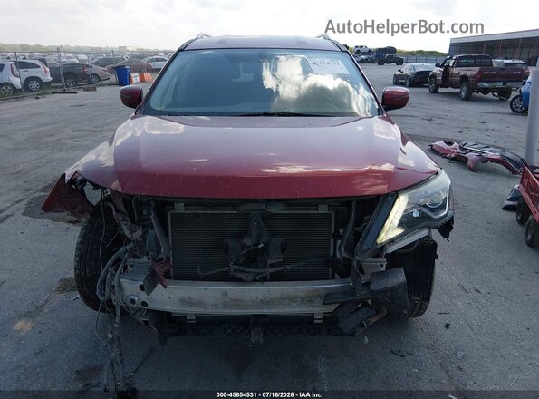 5N1DR2MN1HC677735 2017 NISSAN PATHFINDER Красный Вид задней части салона