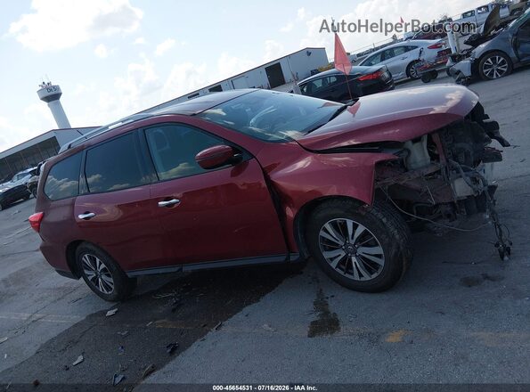 5N1DR2MN1HC677735 2017 NISSAN PATHFINDER Красный Панорамный вид салона 360°