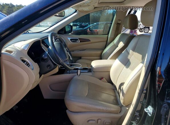 5N1DR2MN2HC629905 2017 NISSAN PATHFINDER Black Вид салону спереду