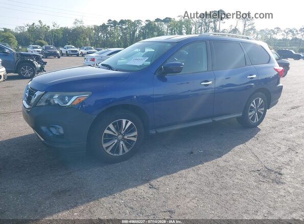 5N1DR2MN2HC665884 2017 NISSAN PATHFINDER Blue წინა მარცხენა ხედი სამი მეოთხედიდან