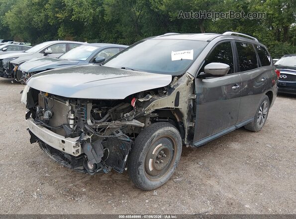 5N1DR2MN2HC668512 2017 NISSAN PATHFINDER Gray წინა მარცხენა ხედი სამი მეოთხედიდან