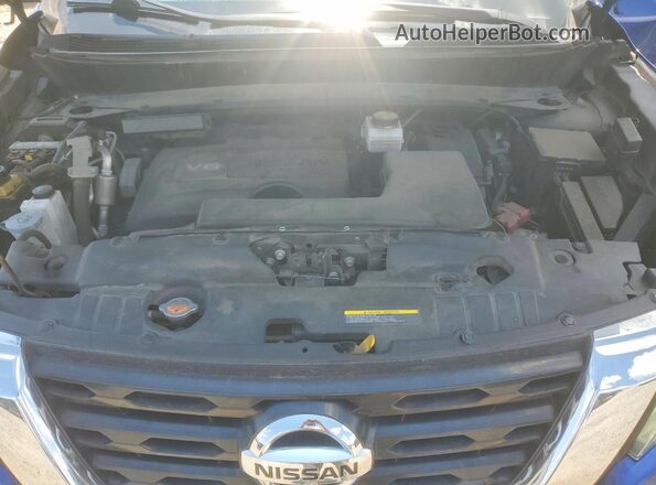 5N1DR2MN2KC630768 2019 NISSAN PATHFINDER Blue ძრავის განყოფილების ხედი