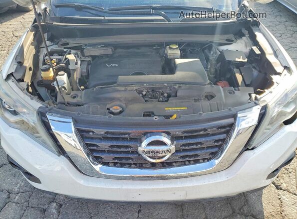 5N1DR2MN2KC642838 2019 NISSAN PATHFINDER White Vista del compartimento del motor