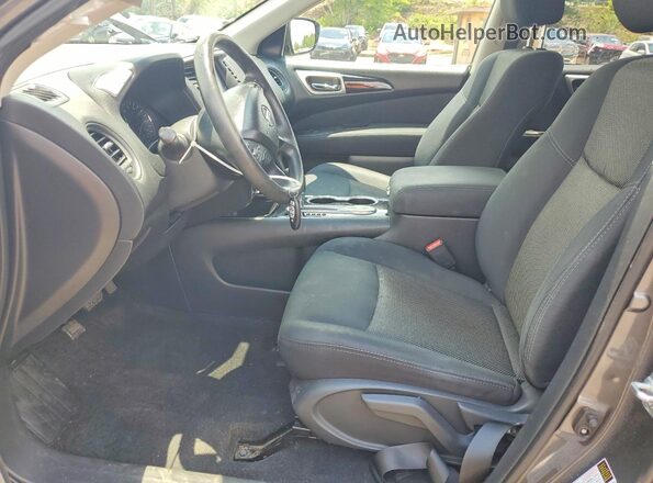 5N1DR2MN3HC689160 2017 NISSAN PATHFINDER Gray Вид салону спереду