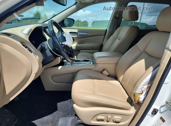 5N1DR2MN3HC694164 2017 NISSAN PATHFINDER Белый Вид салона спереди