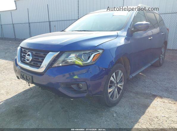 5N1DR2MN3JC602489 2018 NISSAN PATHFINDER Blue წინა მარცხენა ხედი სამი მეოთხედიდან