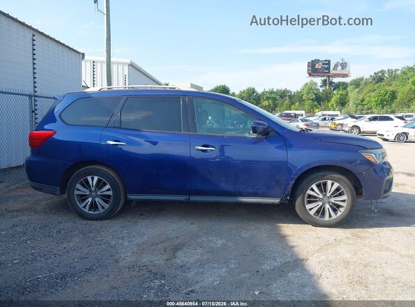 5N1DR2MN3JC602489 2018 NISSAN PATHFINDER Blue უკანა სალონის ხედი