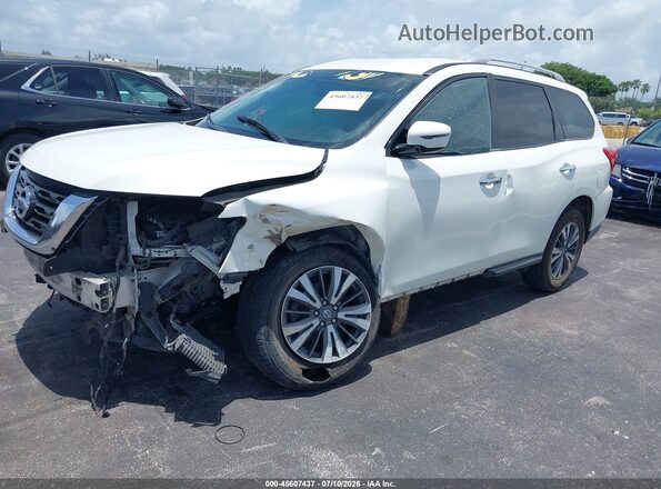 5N1DR2MN3JC610091 2018 NISSAN PATHFINDER White Առջևի ձախ երեք քառորդ տեսարան