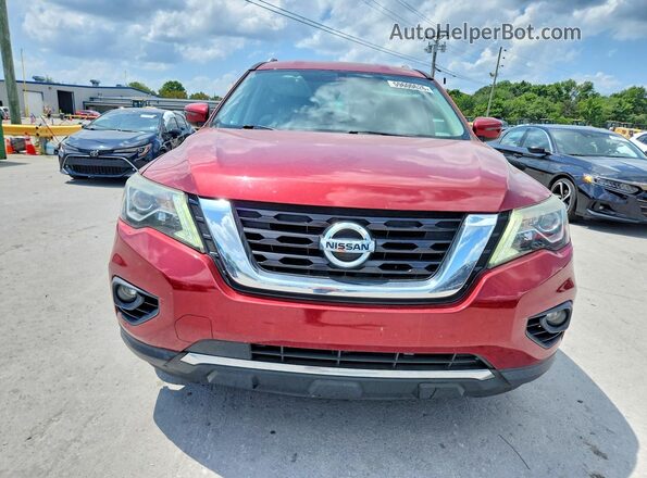 5N1DR2MN4HC611020 2017 NISSAN PATHFINDER Burgundy Vista frontal