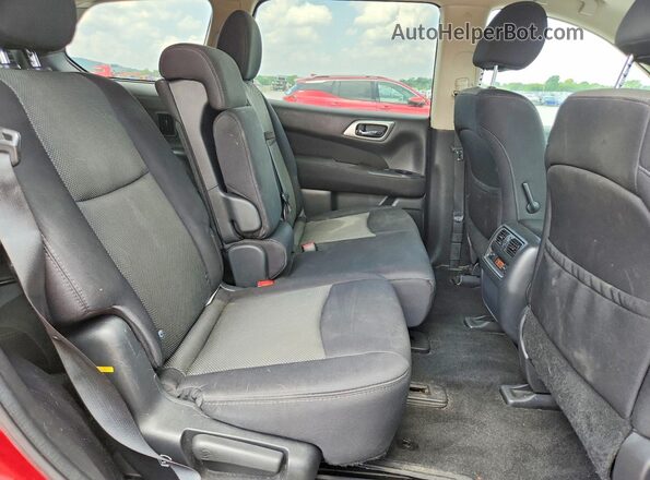 5N1DR2MN4HC611020 2017 NISSAN PATHFINDER Burgundy Vista interior trasera