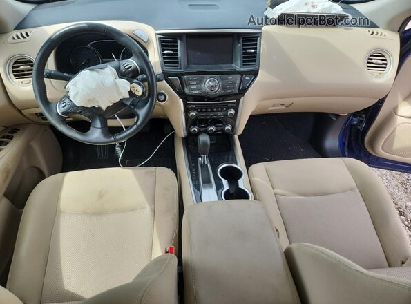 5N1DR2MN4KC652111 2019 NISSAN PATHFINDER Blue Dashboard view