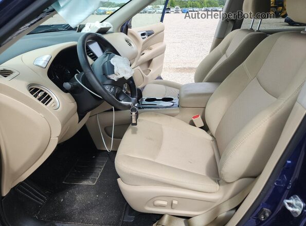 5N1DR2MN4KC652111 2019 NISSAN PATHFINDER Blue Front interior view