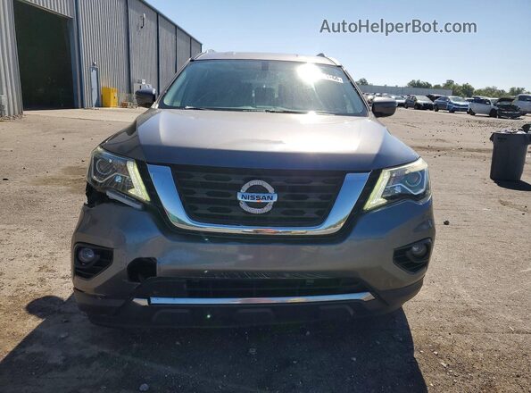 5N1DR2MN5KC607002 2019 NISSAN PATHFINDER Gray Front view