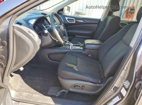 5N1DR2MN5KC607002 2019 NISSAN PATHFINDER Gray Front interior view