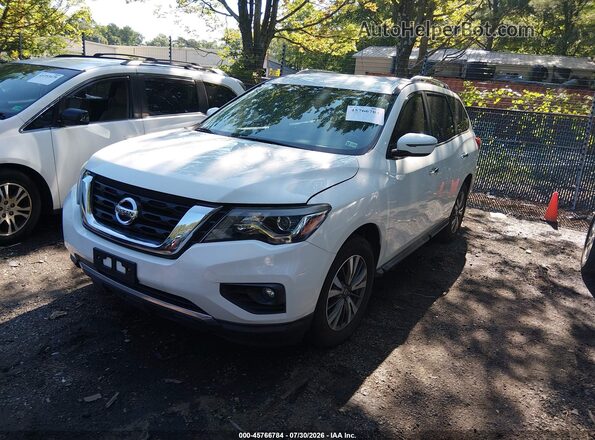 5N1DR2MN6HC666990 2017 NISSAN PATHFINDER White Առջևի ձախ երեք քառորդ տեսարան