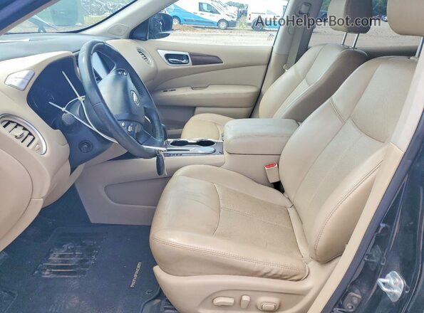 5N1DR2MN7HC624439 2017 NISSAN PATHFINDER Black Widok wnętrza z przodu