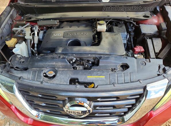 5N1DR2MN7HC661846 2017 NISSAN PATHFINDER Red Widok komory silnika