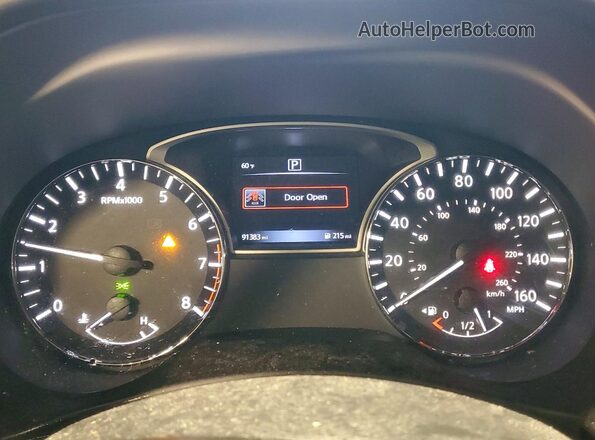 5N1DR2MN7HC914230 2017 NISSAN PATHFINDER White Widok zestawu wskaźników