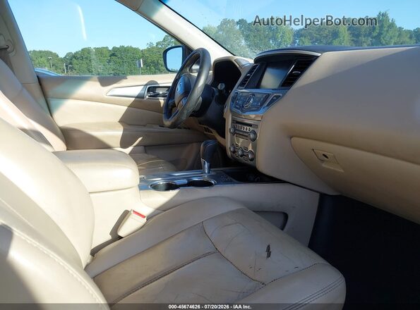 5N1DR2MN7JC635222 2018 NISSAN PATHFINDER Black Front interior view