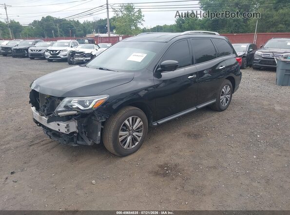 5N1DR2MN7KC643709 2019 NISSAN PATHFINDER Black წინა მარცხენა ხედი სამი მეოთხედიდან