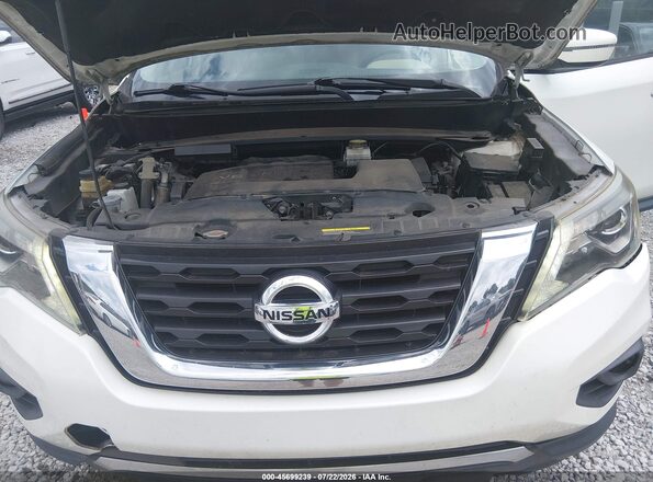 5N1DR2MN8HC620352 2017 NISSAN PATHFINDER White Вид ззаду
