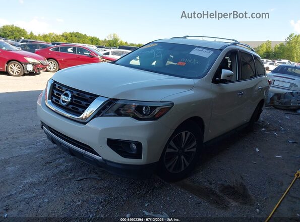 5N1DR2MN8HC638611 2017 NISSAN PATHFINDER White წინა მარცხენა ხედი სამი მეოთხედიდან