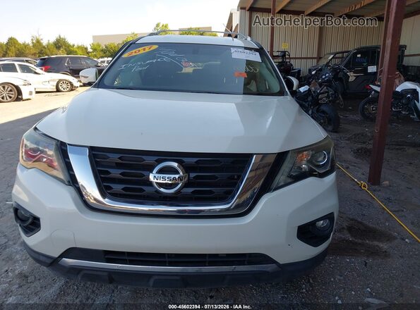 5N1DR2MN8HC638611 2017 NISSAN PATHFINDER White ხელსაწყოთა პანელის ხედი