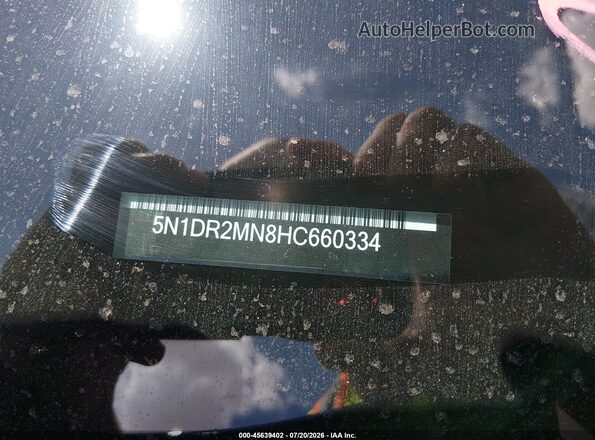 5N1DR2MN8HC660334 2017 NISSAN PATHFINDER Purple Вид підкапотного простору