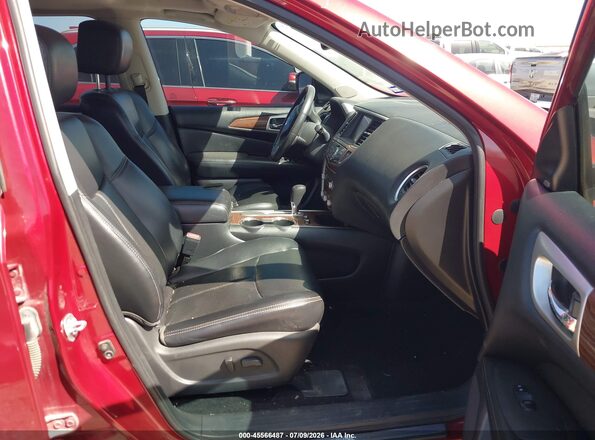 5N1DR2MN8HC662486 2017 NISSAN PATHFINDER Red წინა სალონის ხედი