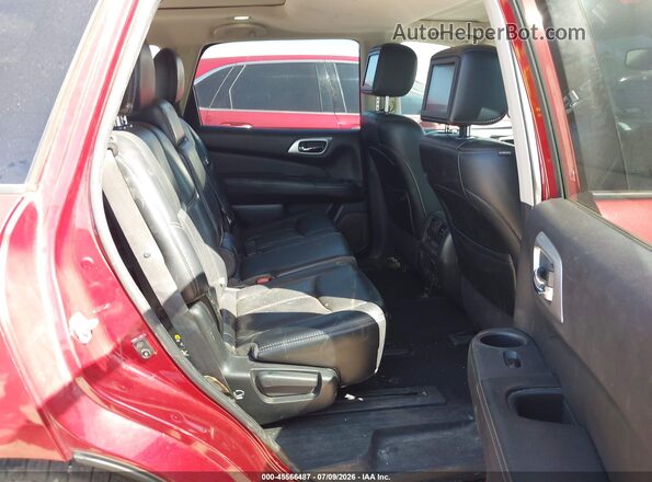 5N1DR2MN8HC662486 2017 NISSAN PATHFINDER Red VIN კოდის სტიკერის ხედი