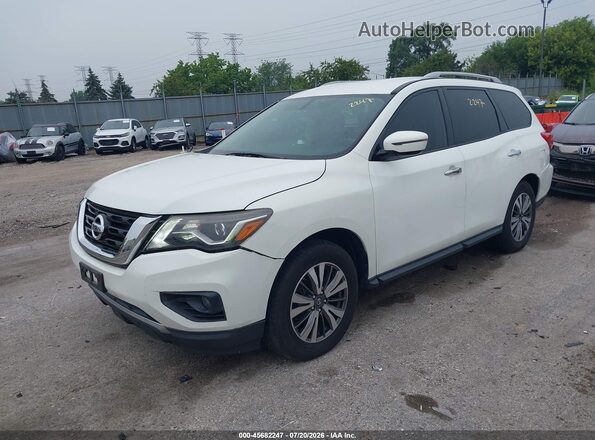 5N1DR2MN8HC688442 2017 NISSAN PATHFINDER White წინა მარცხენა ხედი სამი მეოთხედიდან